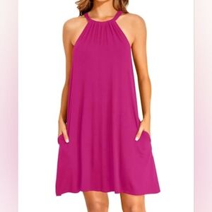 Women's Pink Spagetti Strap Dress Cover Up Size Small